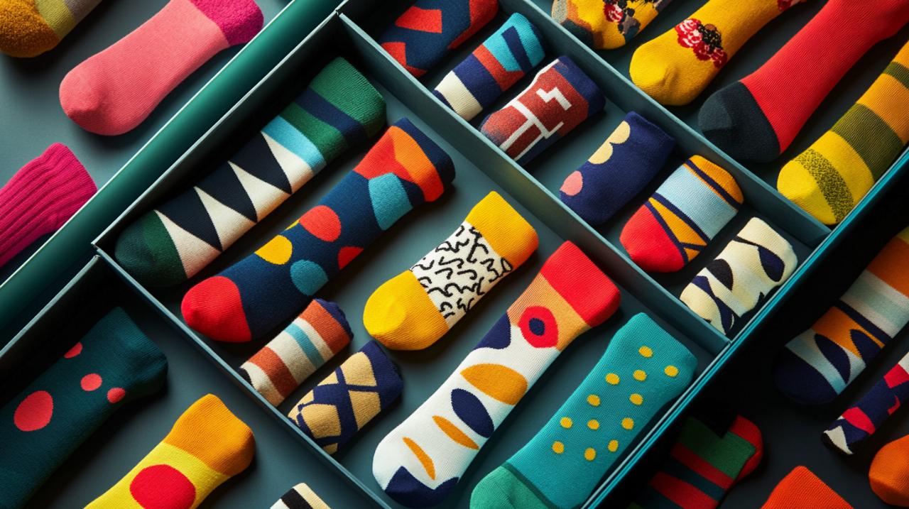 Comment choisir vos boxes of fun and fancy socks for women aux motifs géométriques