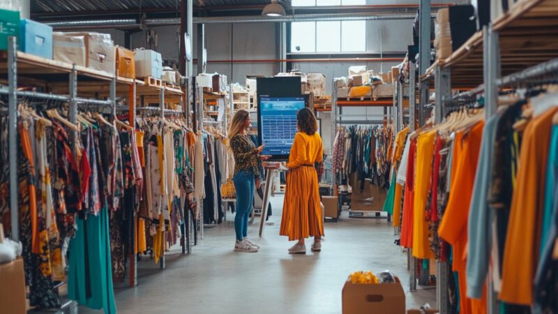 Comment les professionnels de la revente gèrent les volumes de vêtements conséquents
